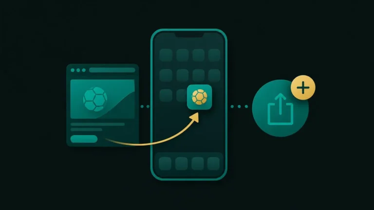 Cómo agregar una web app de apuestas a la pantalla de inicio